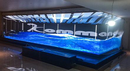 山西清创控股中心拐角鱼缸屏裸眼 3D LED 显示系统项目