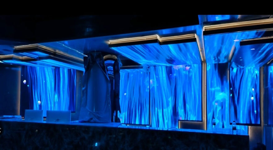 荆州茶山会所展览屏